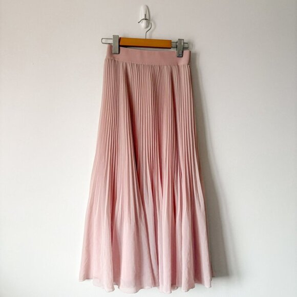 Aritzia Wilfred Twirl Midi Skirt Light Pink Size XS - Picture 7 of 11